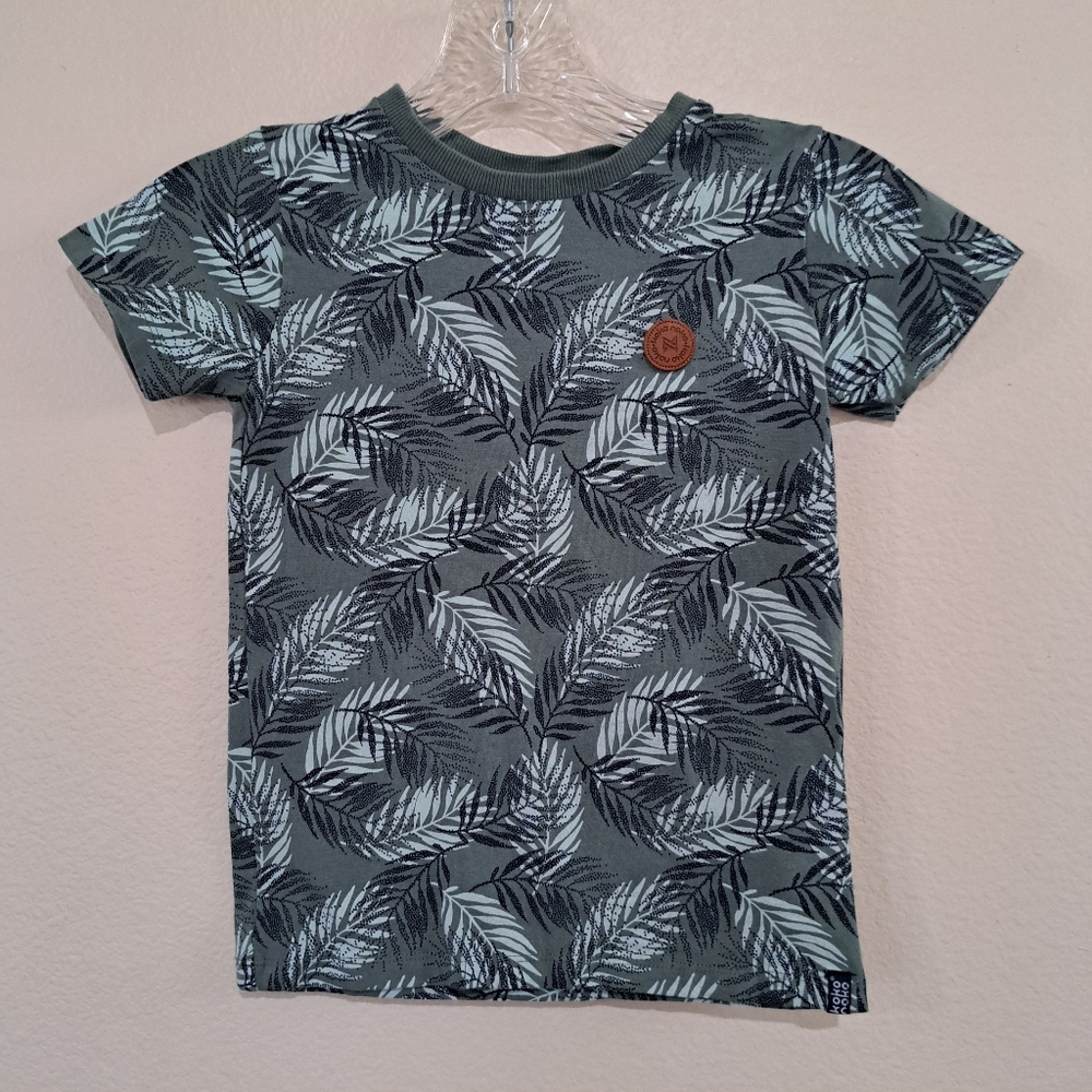 Kokonoko Leaf Pattern Kids T-Shirt Size 7